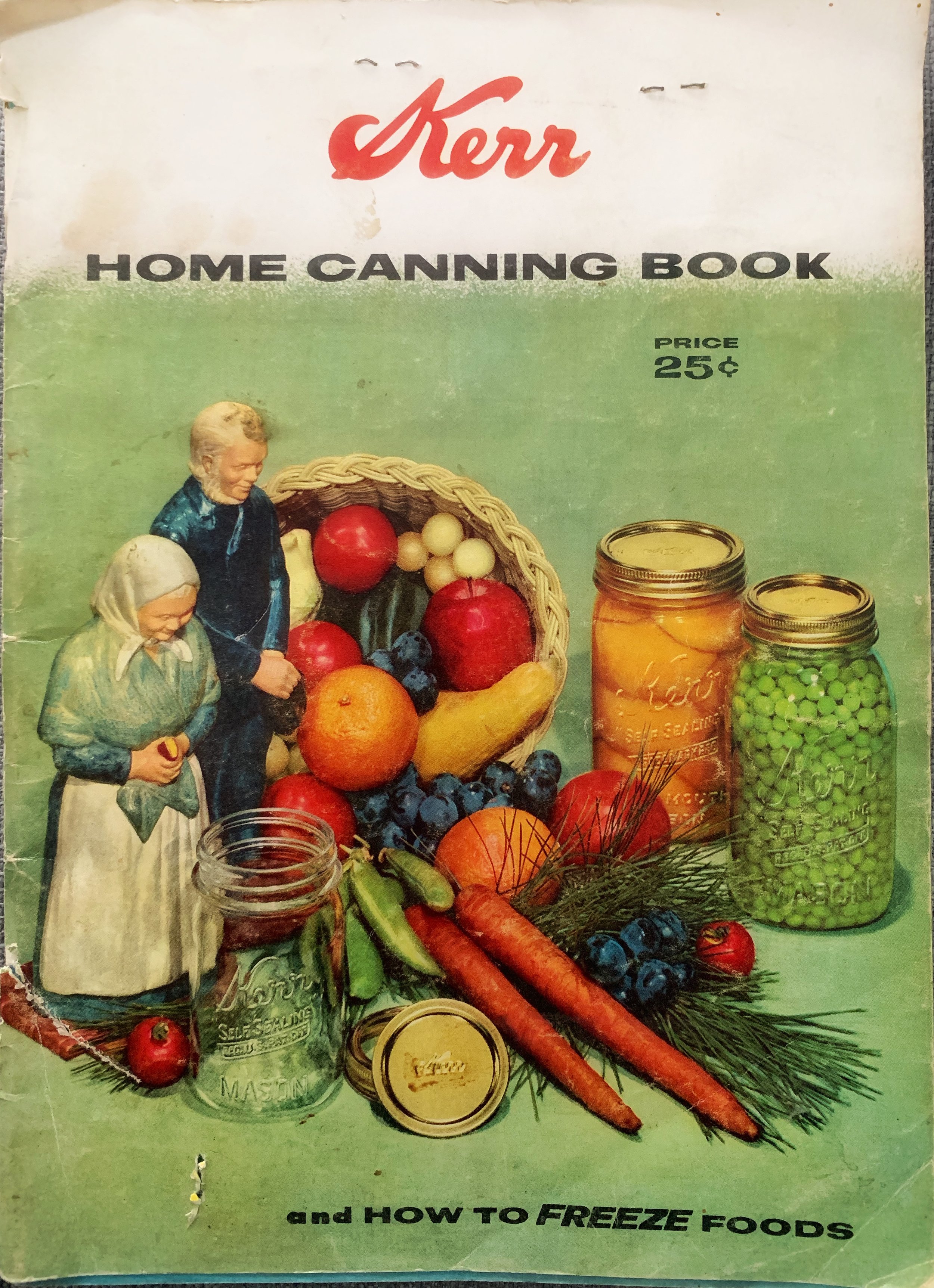 My mum’s canning book which has her notes in it.