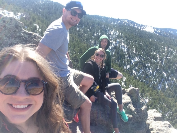 Edge of the mountain selfie!