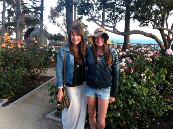 Road trip from SF to NYC, at the Santa Monica Rose Gardens. 