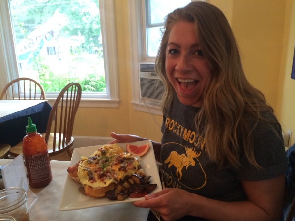 Breakfast pizza waffle, yes thank you!