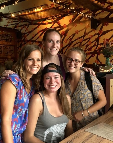 At Shine in Boulder with Kate, Emily and Jamie