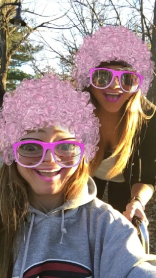 Just a couple of gals on their evening stroll