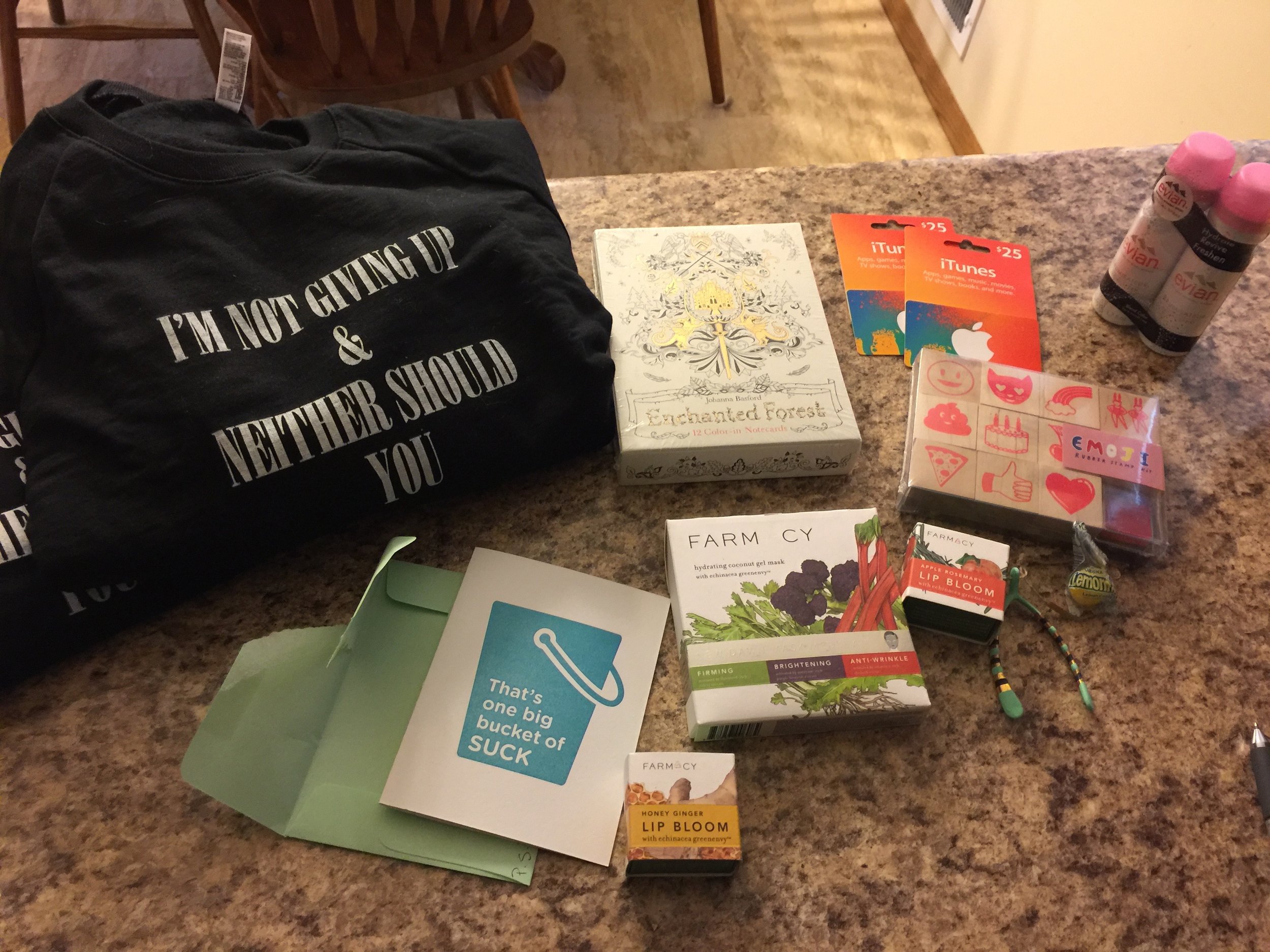 A second cheer up and good vibes package from my friend Ashley in Denver! 