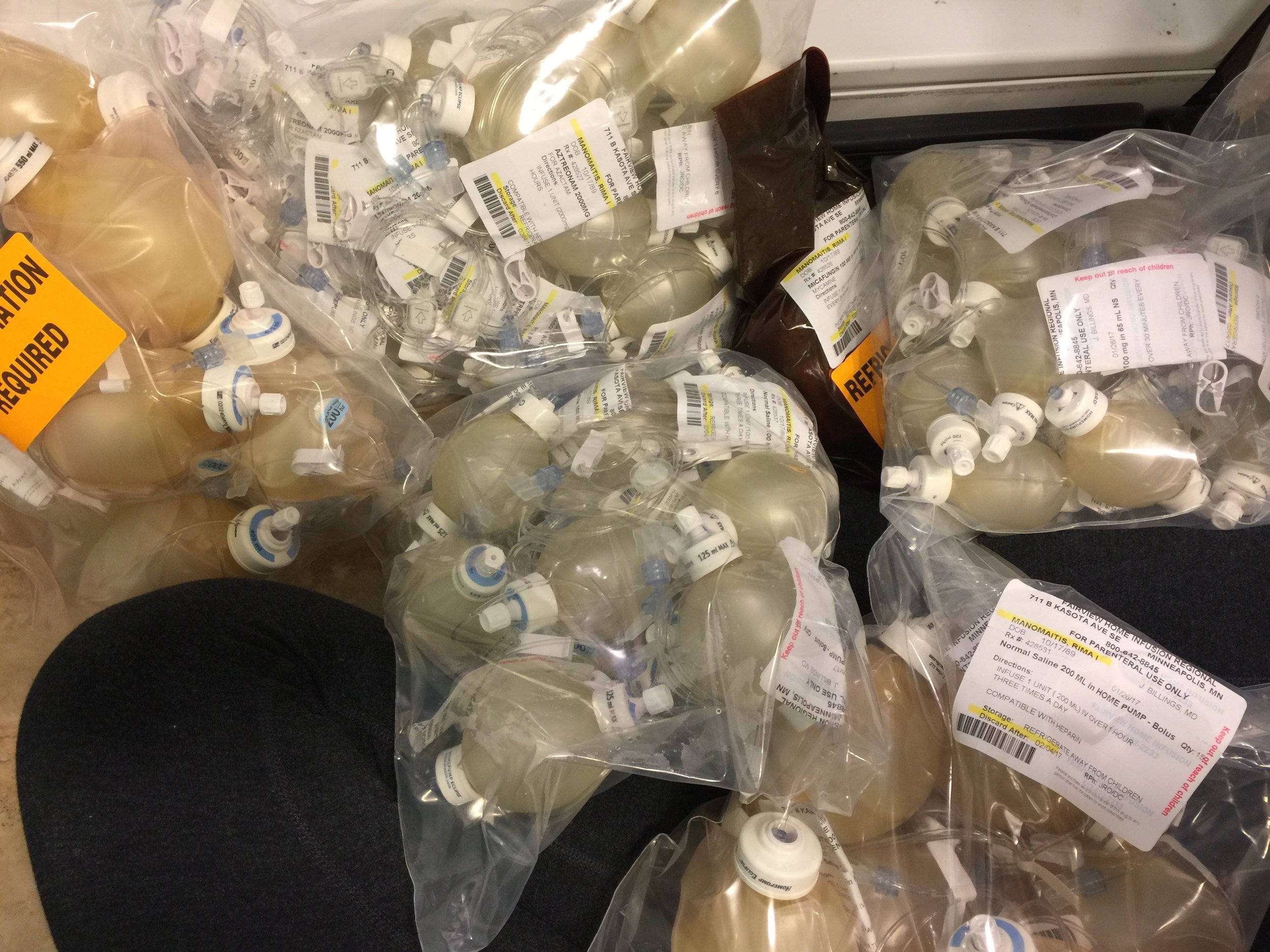 Trying to organize all these grenades! 