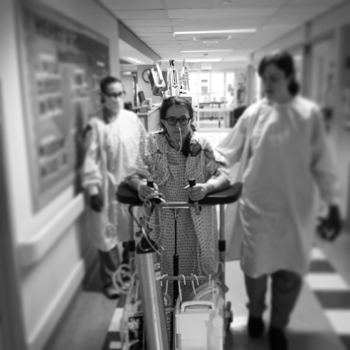 Walking around post surgery