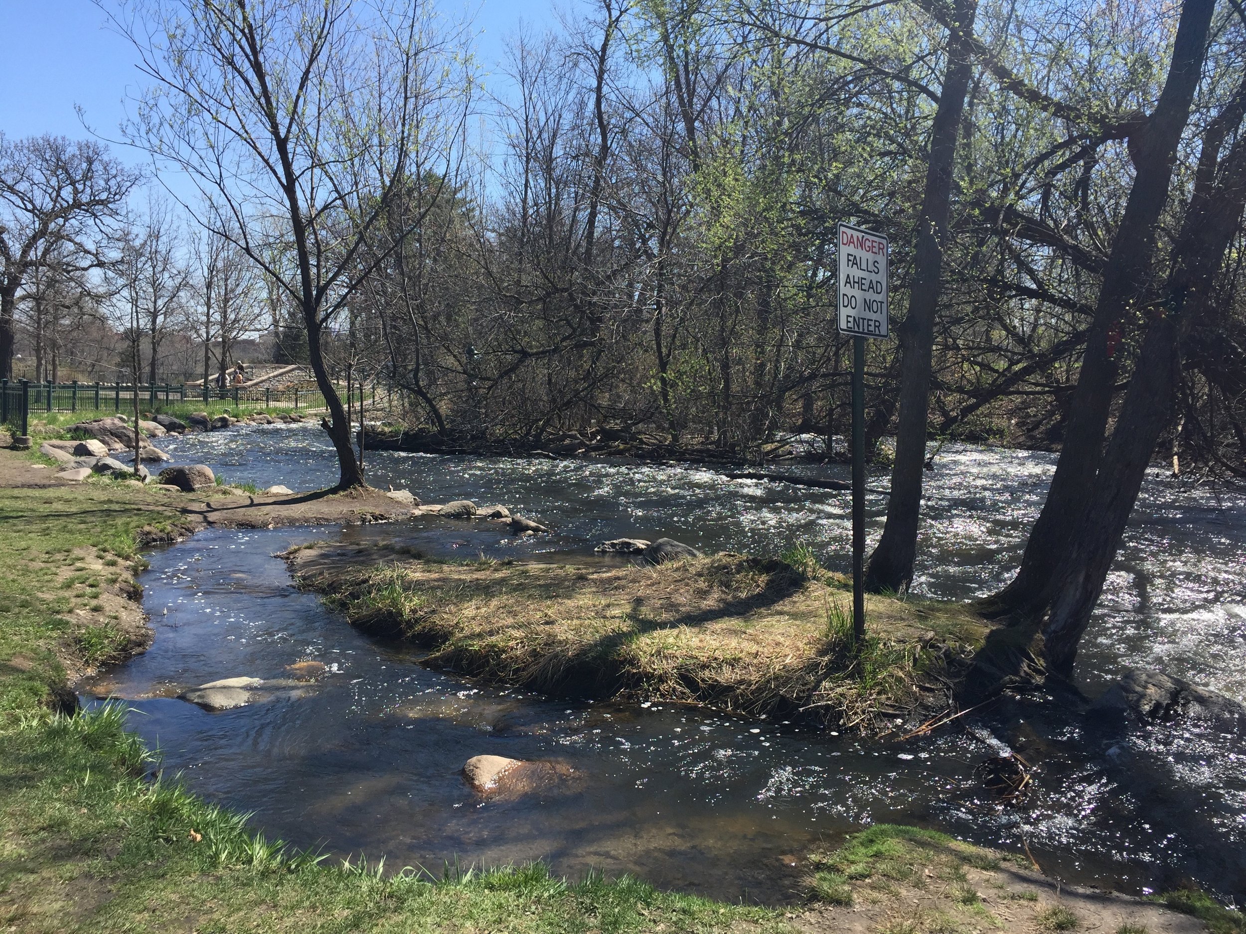 the river before the falls 