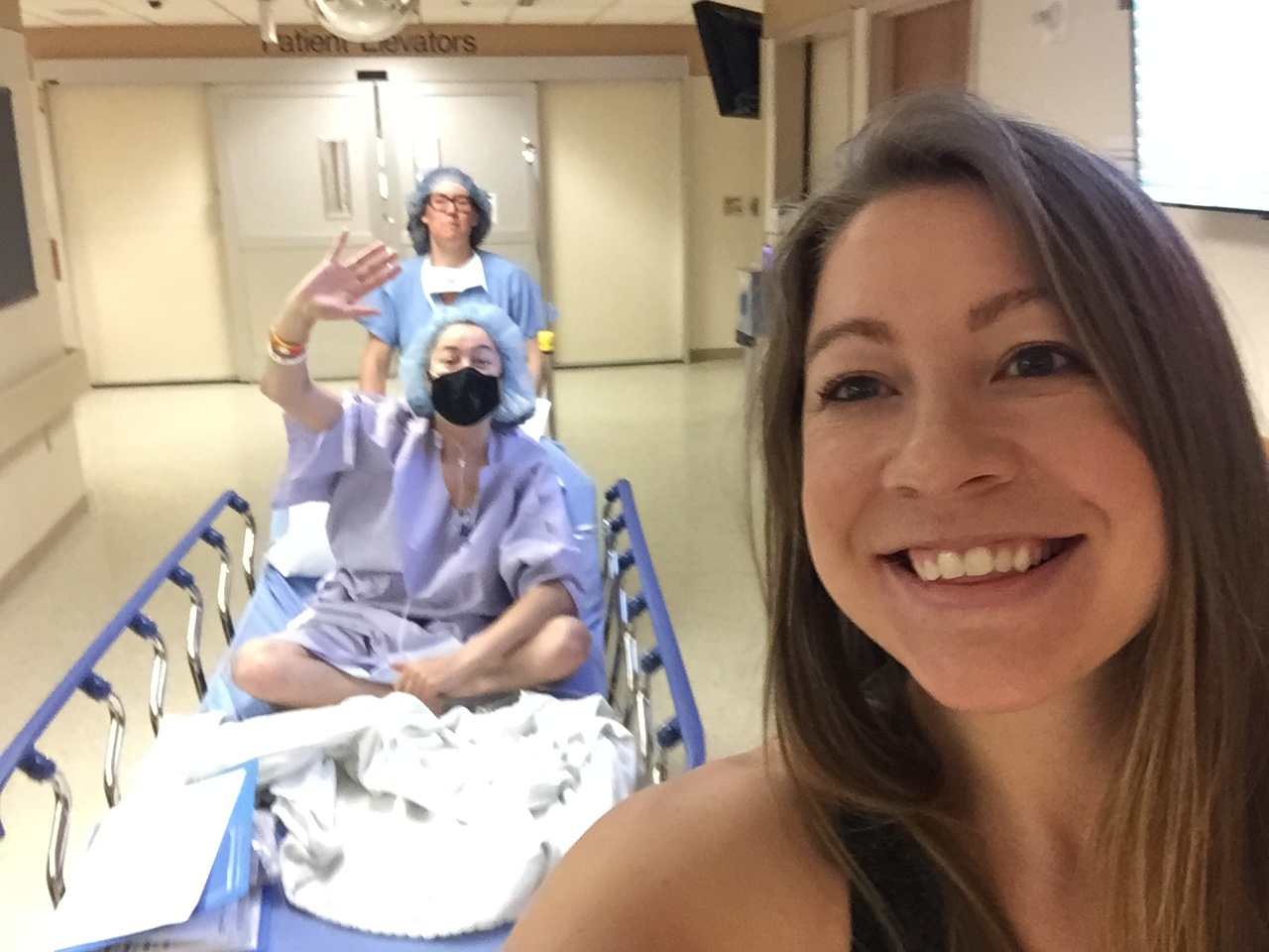 Going to the OR selfie 