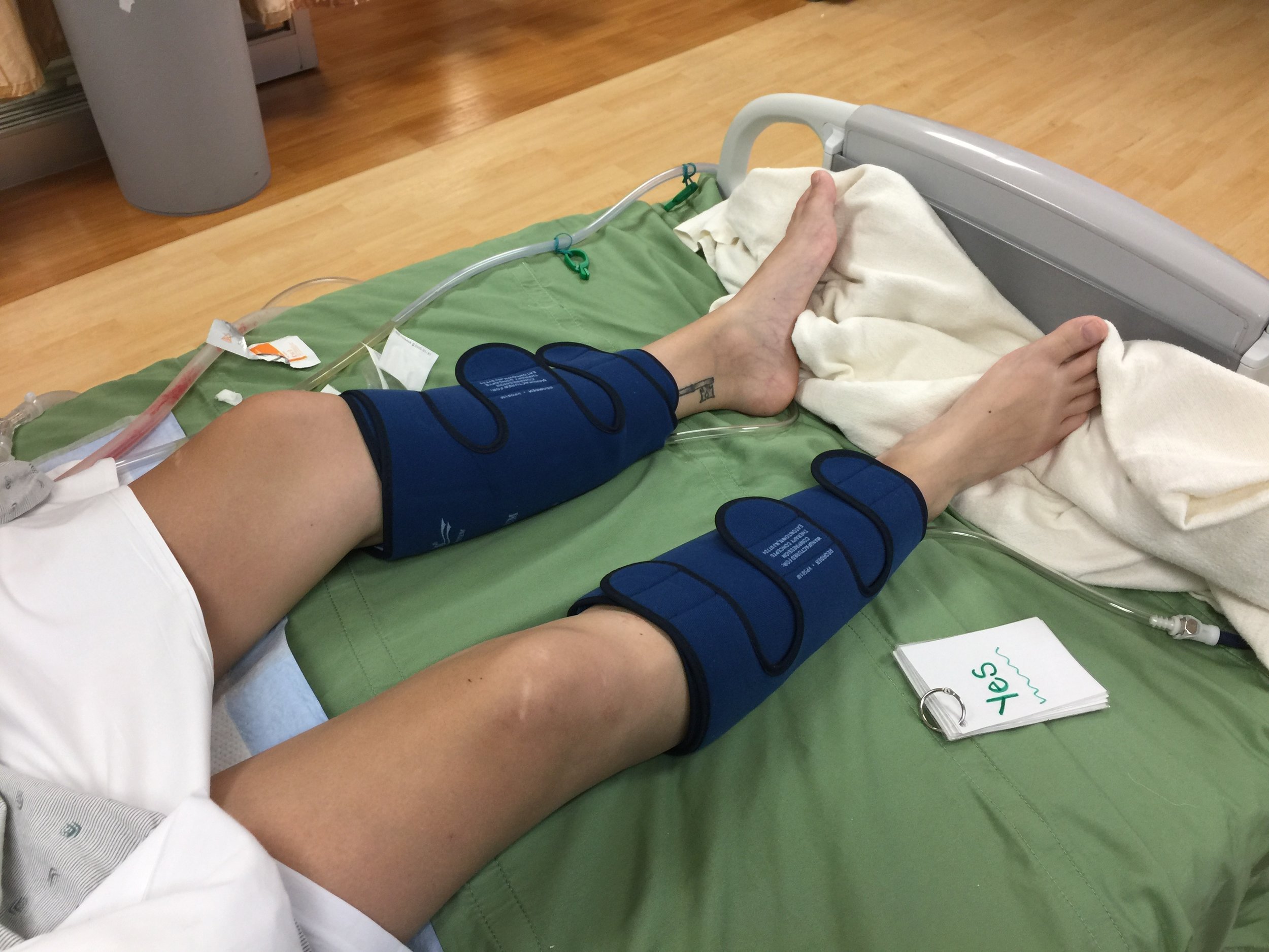 Leg compressions to help with swelling 