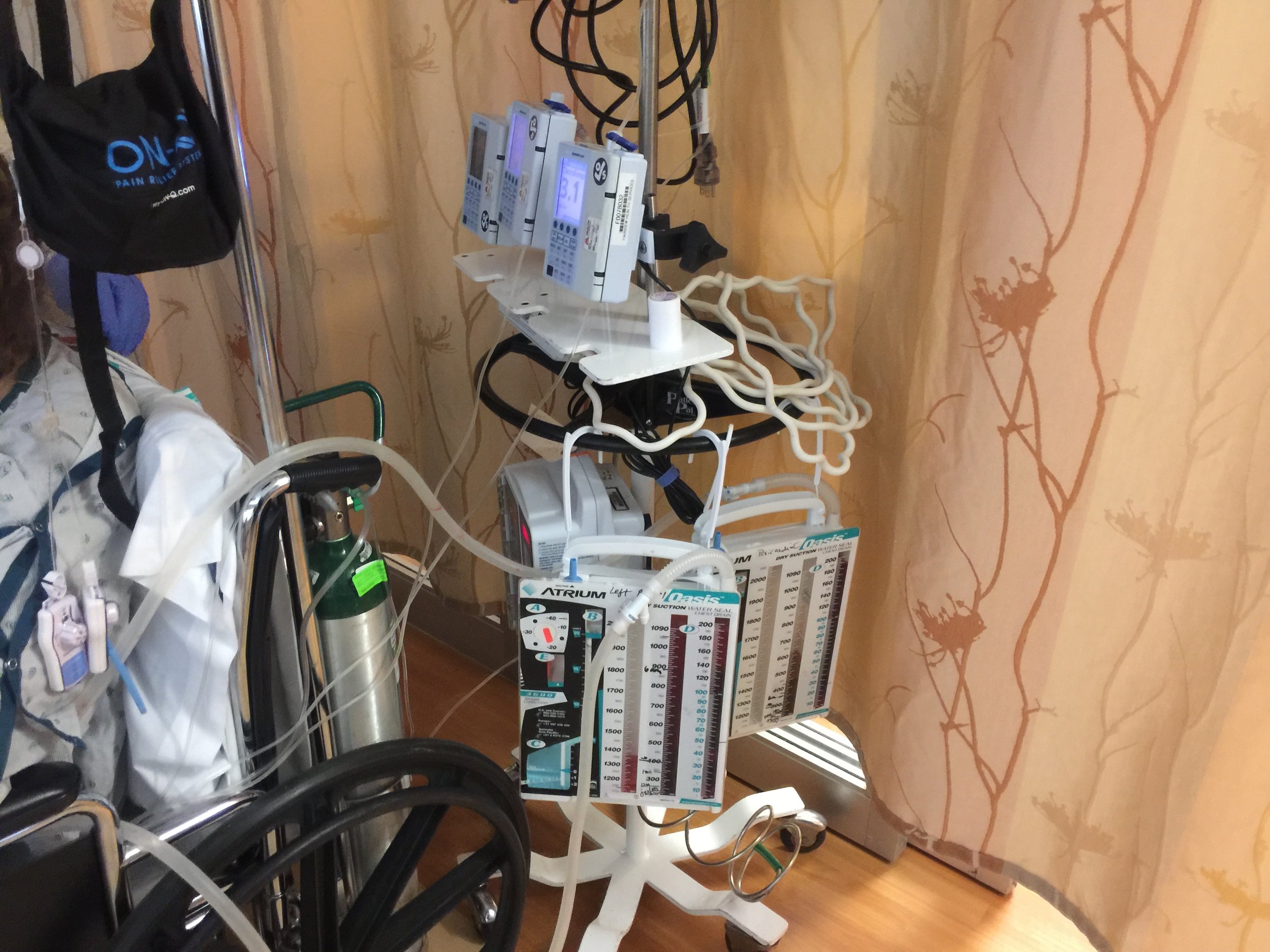 getting all her tubes together 