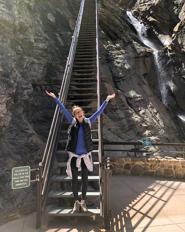 Today I decided to go climb 224 stairs next to some waterfalls. Since I was in the hospital for a week last week and was in bed most of the time, my muscles have definitely diminished slightly and so the climb up was a struggle for my chicken legs fo