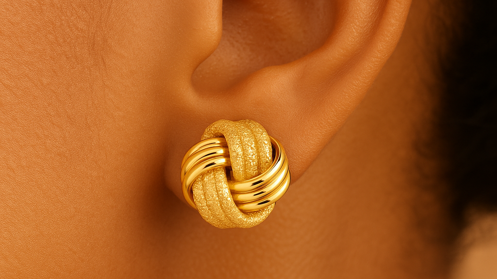Golden Knot Earrings