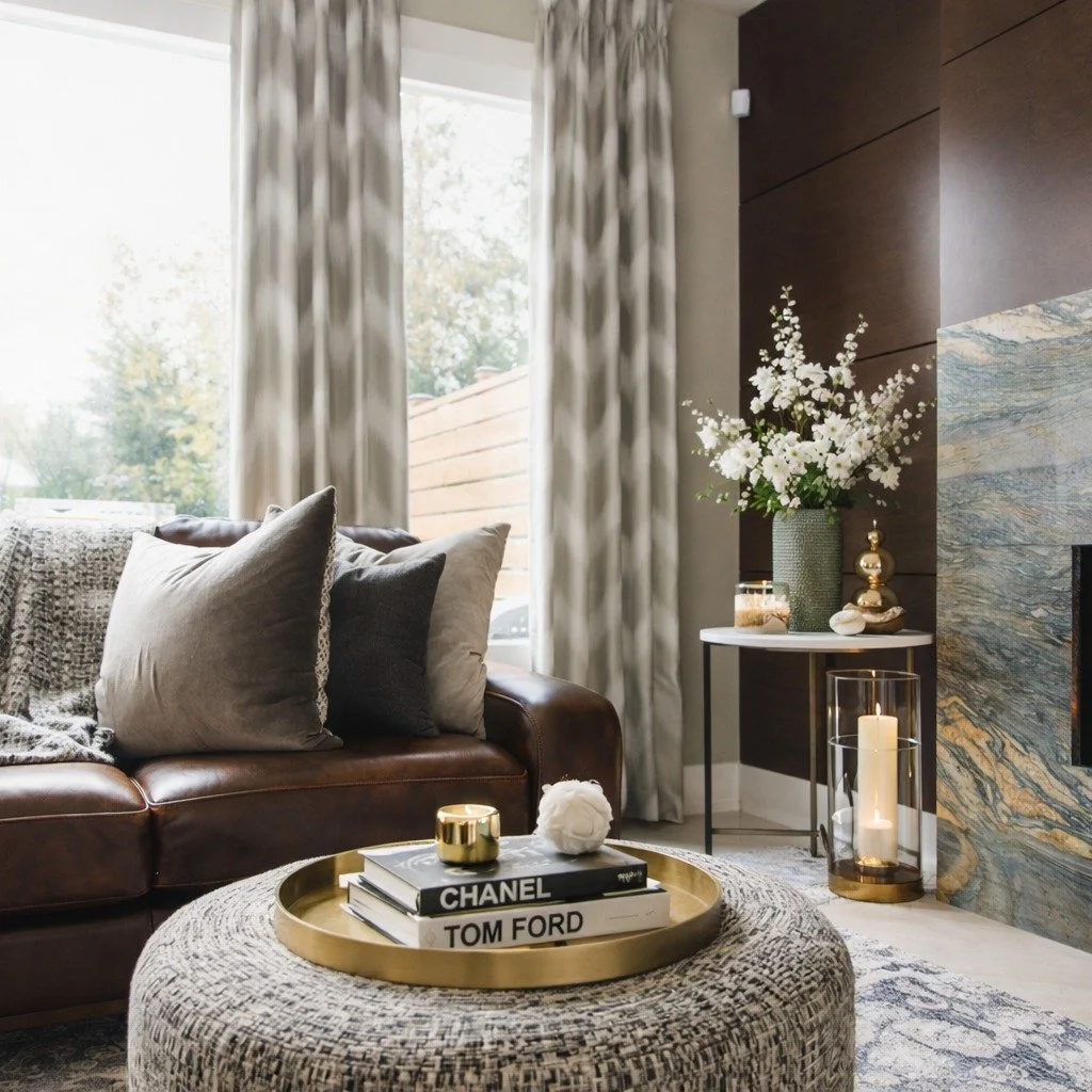 This whole-home renovation transformed heavy finishes and compartmentalized spaces into a light-filled, contemporary interior designed for modern living. 

Clean lines, layered textures, and thoughtful reconfiguration improved flow and function&mdash