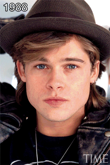 Brad Pitt aging time-lapse