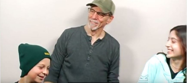 Doug having fun with his students in Teens Commercial Class