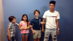 KIRA Kids having fun playing the improv game Dr. Know It All.