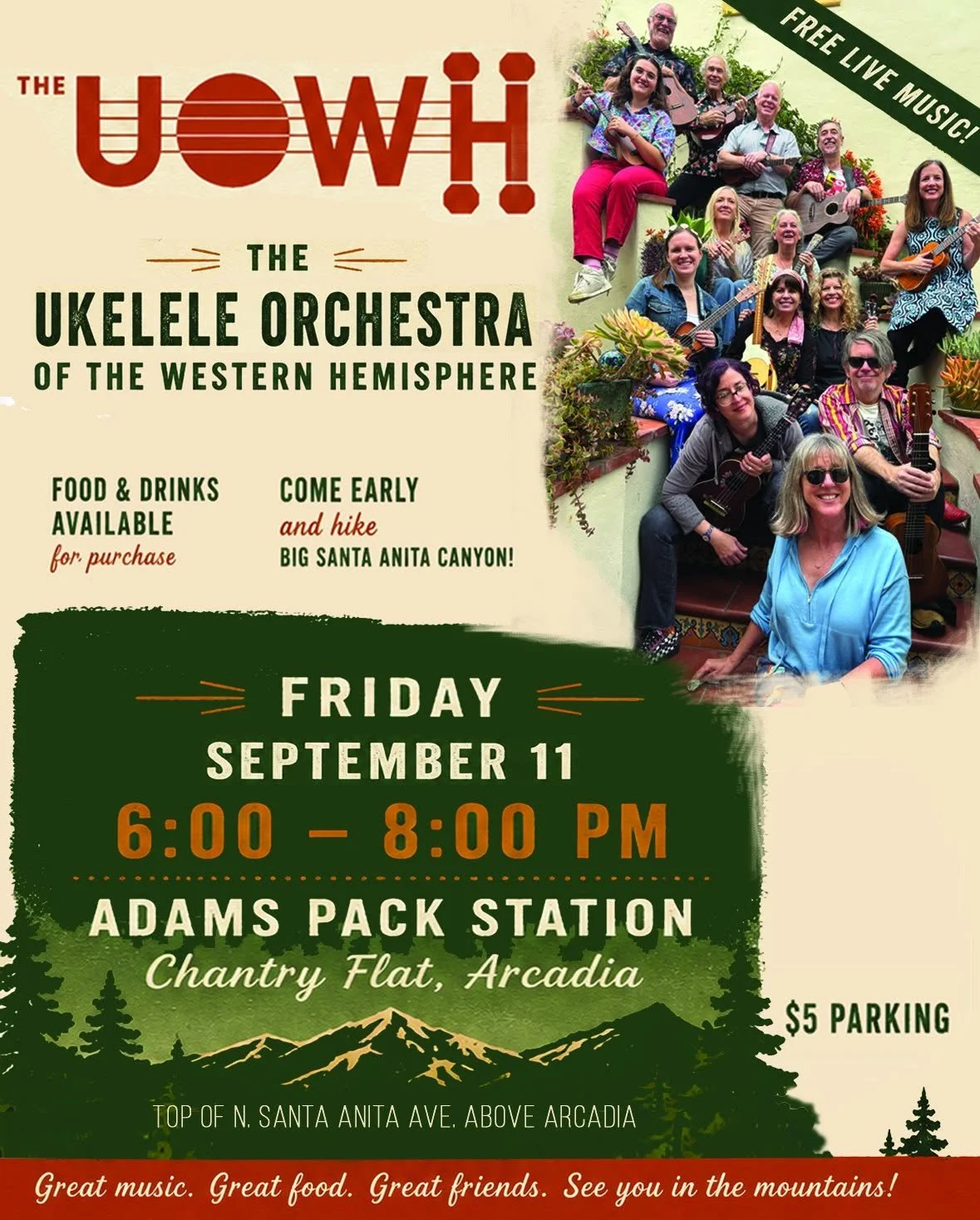 Ukes and Burros! Burros and Ukes! Return to Adams Pack Station
