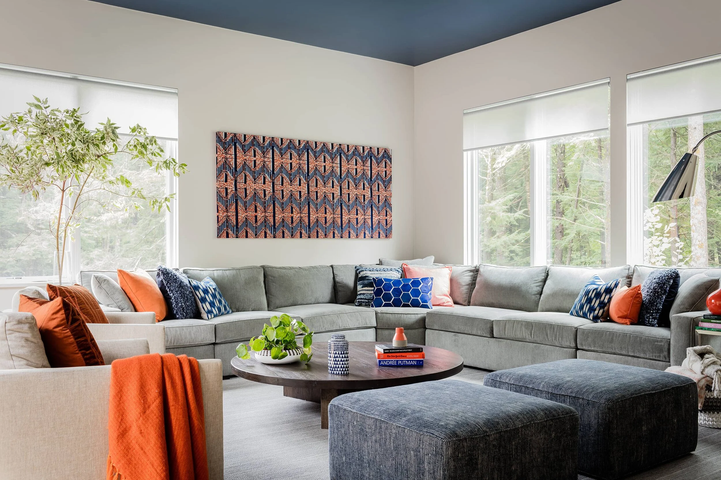 Fabric Stretching made by Eliana Rajao - Interiors by Renovation Planning Interiors Photo by Michael J Lee