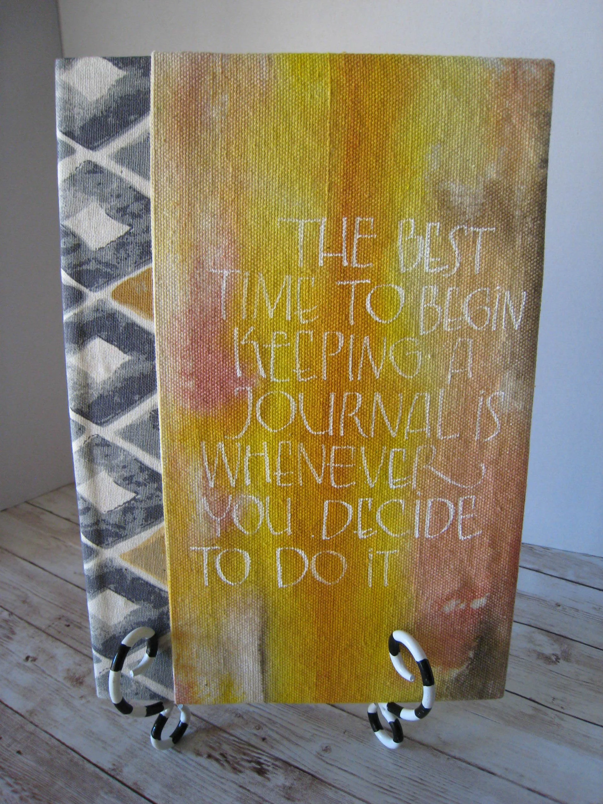 Large Drum Leaf Binding Blank Journal