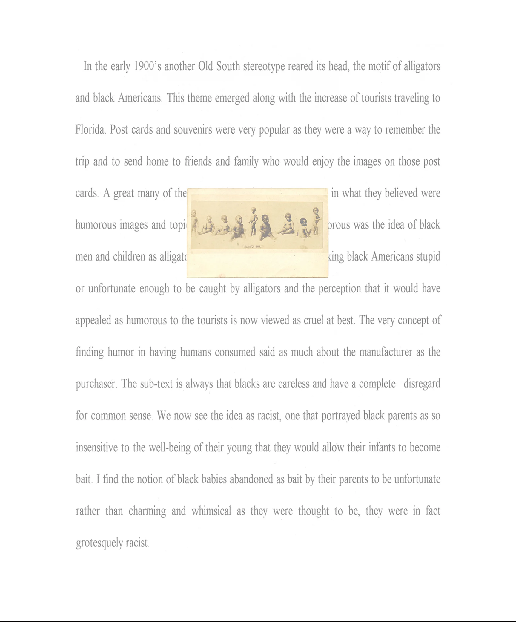 Alligator Bait, 20" x 30"