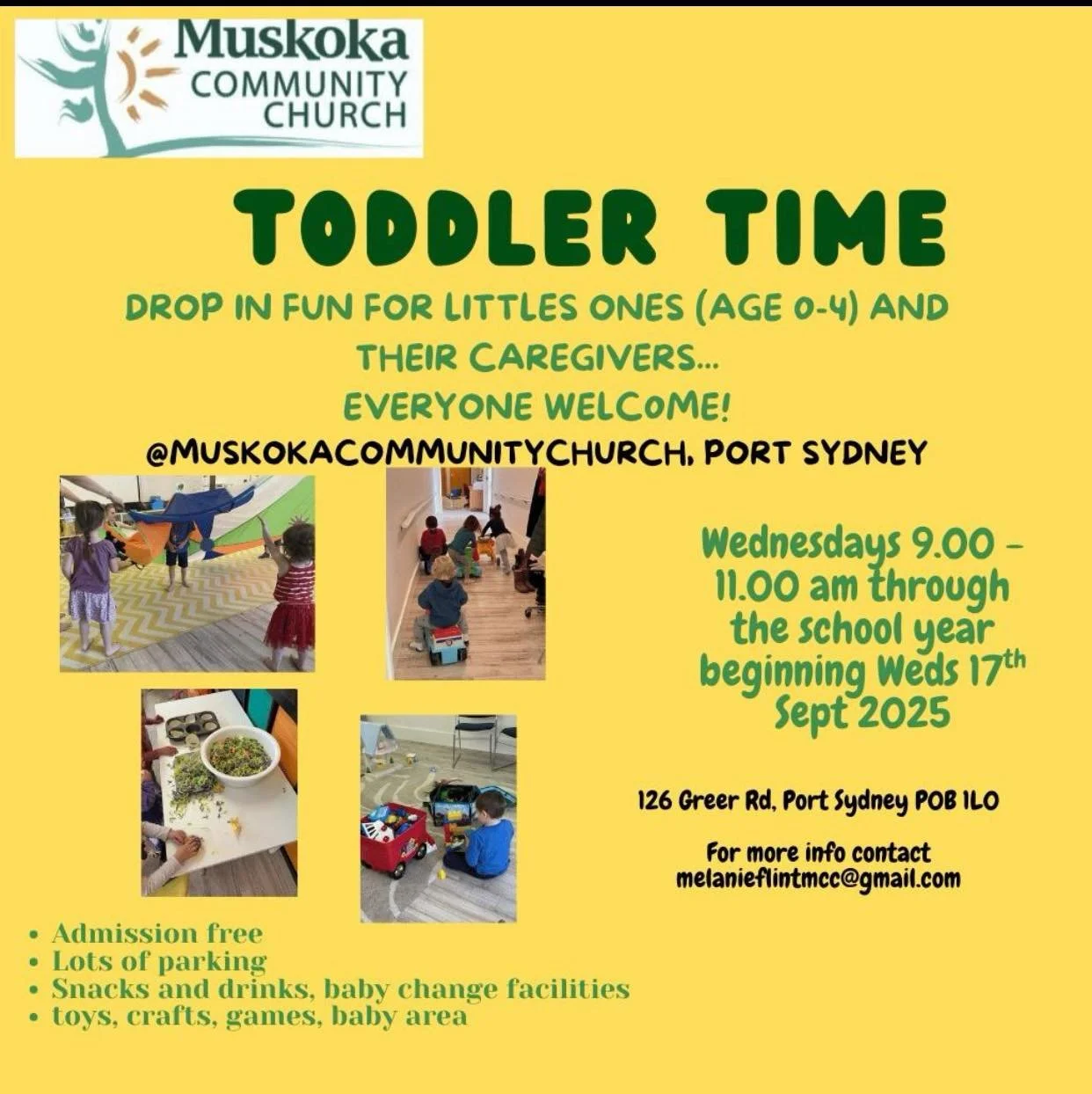 Doors open at 9 on Wednesday!