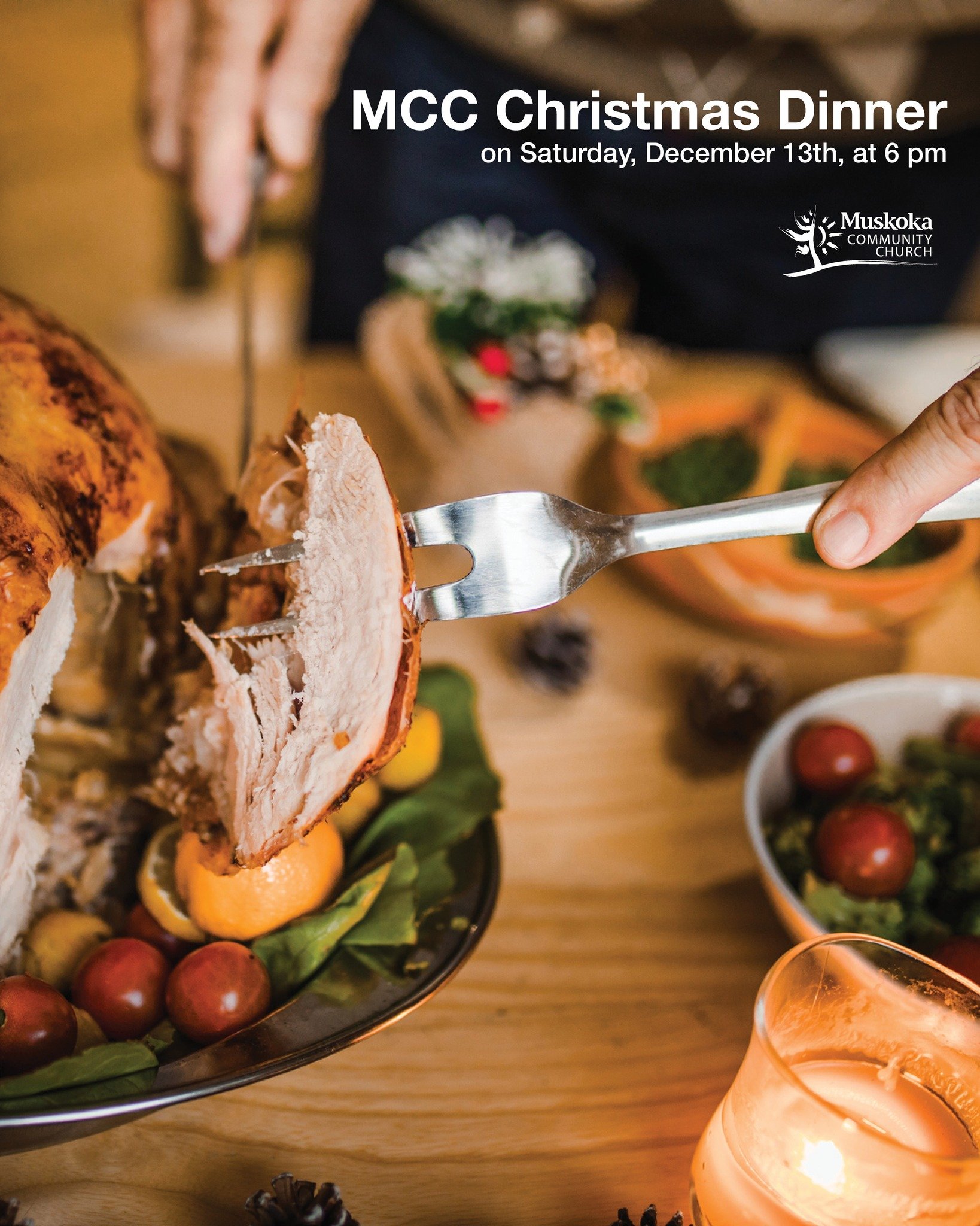 MCC Christmas Dinner on Saturday December 13th, at 6pm
Utterson Community Hall, 32 Township Hall Rd, Utterson

It's an organized potluck, sign up to come at the Welcome Desk, please include your phone number &amp; email. Why do we need your number &a