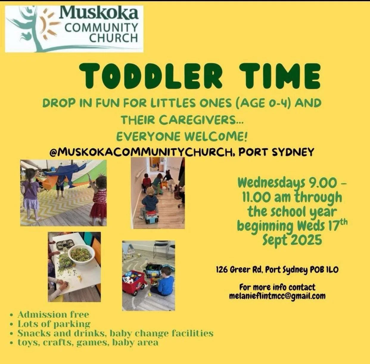 Doors are open 9-11 am tomorrow!