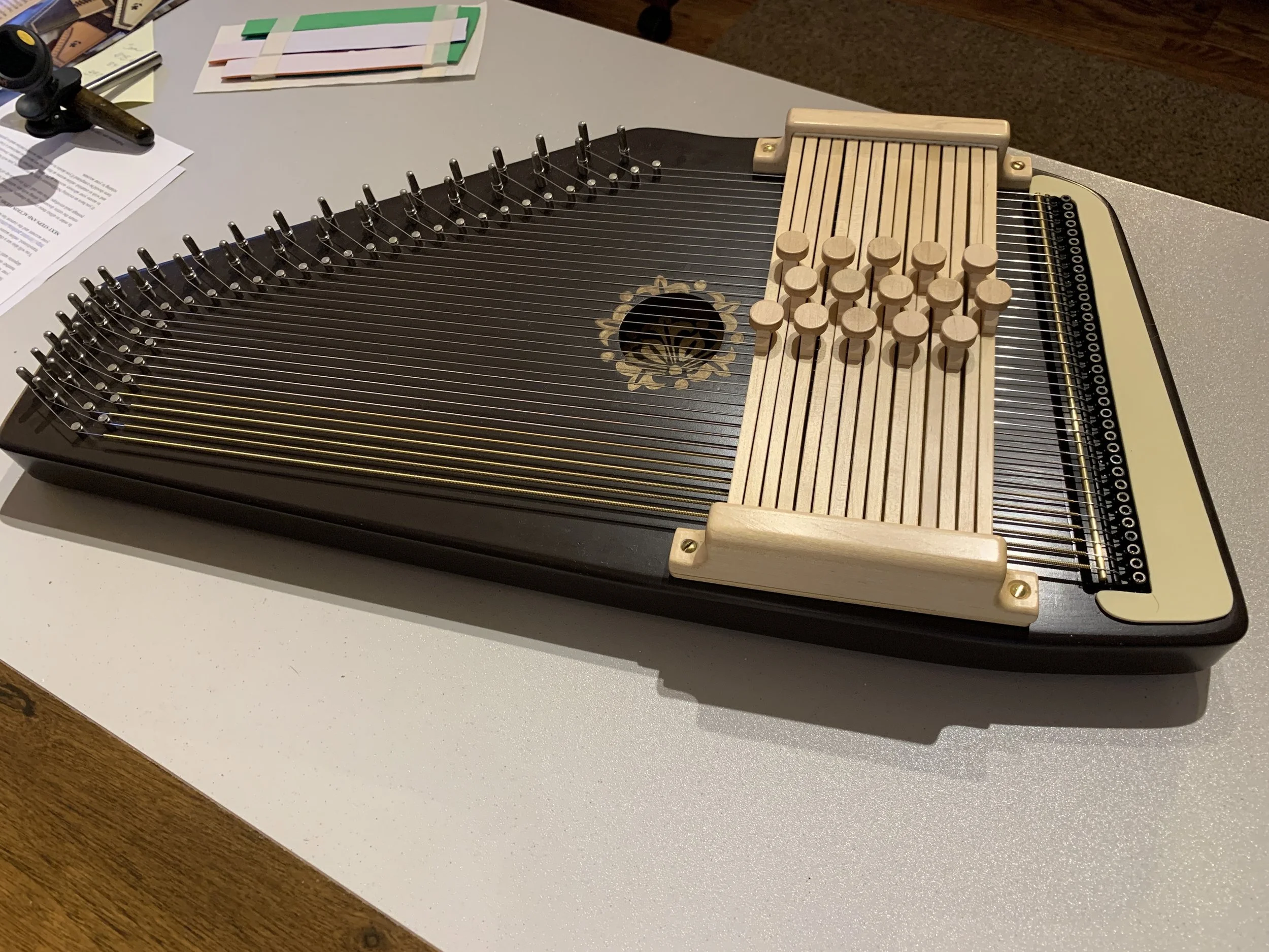 G Diatonic Autoharp with case — Autoharpist LLC
