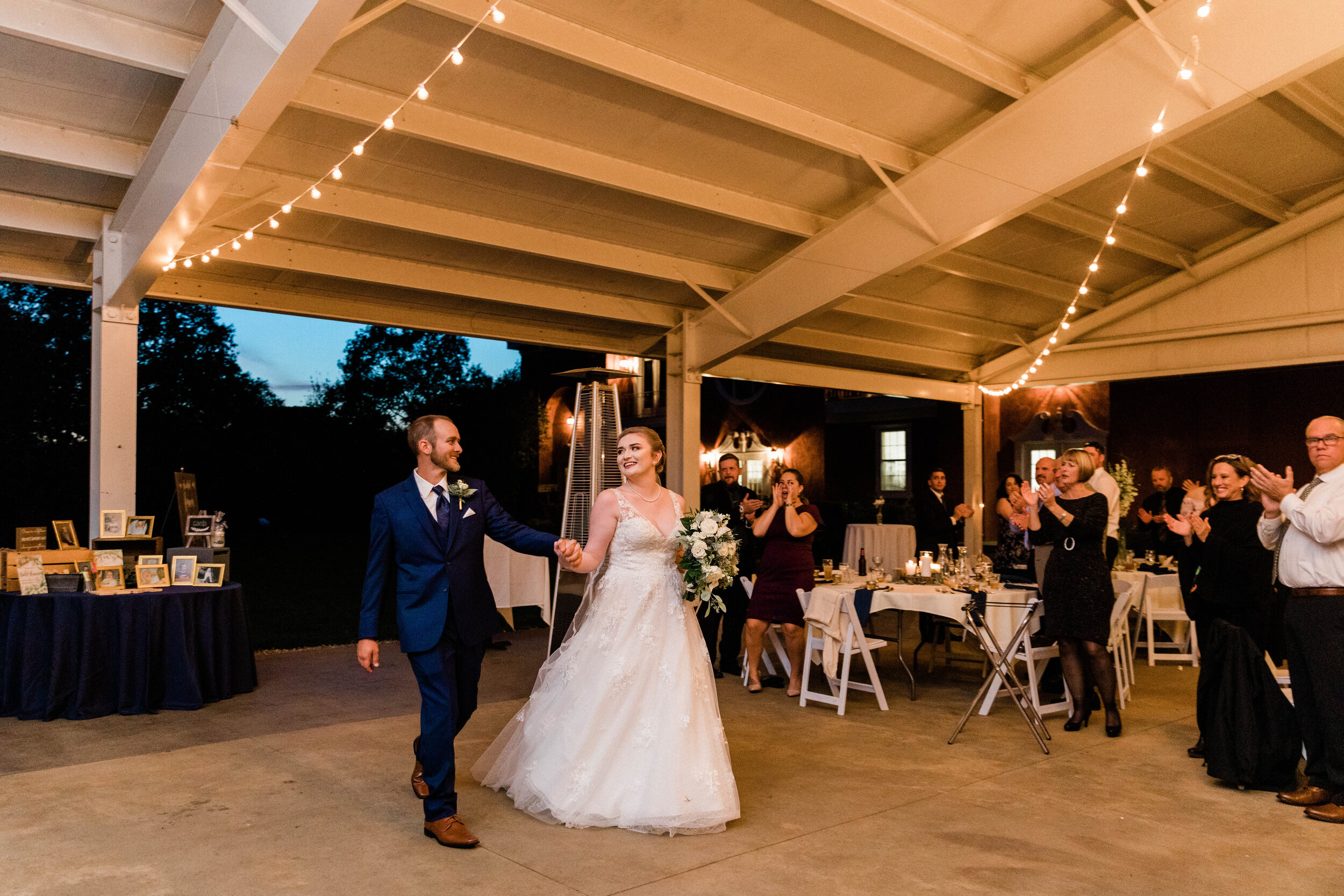 Bride &amp; Groom announced at Reception