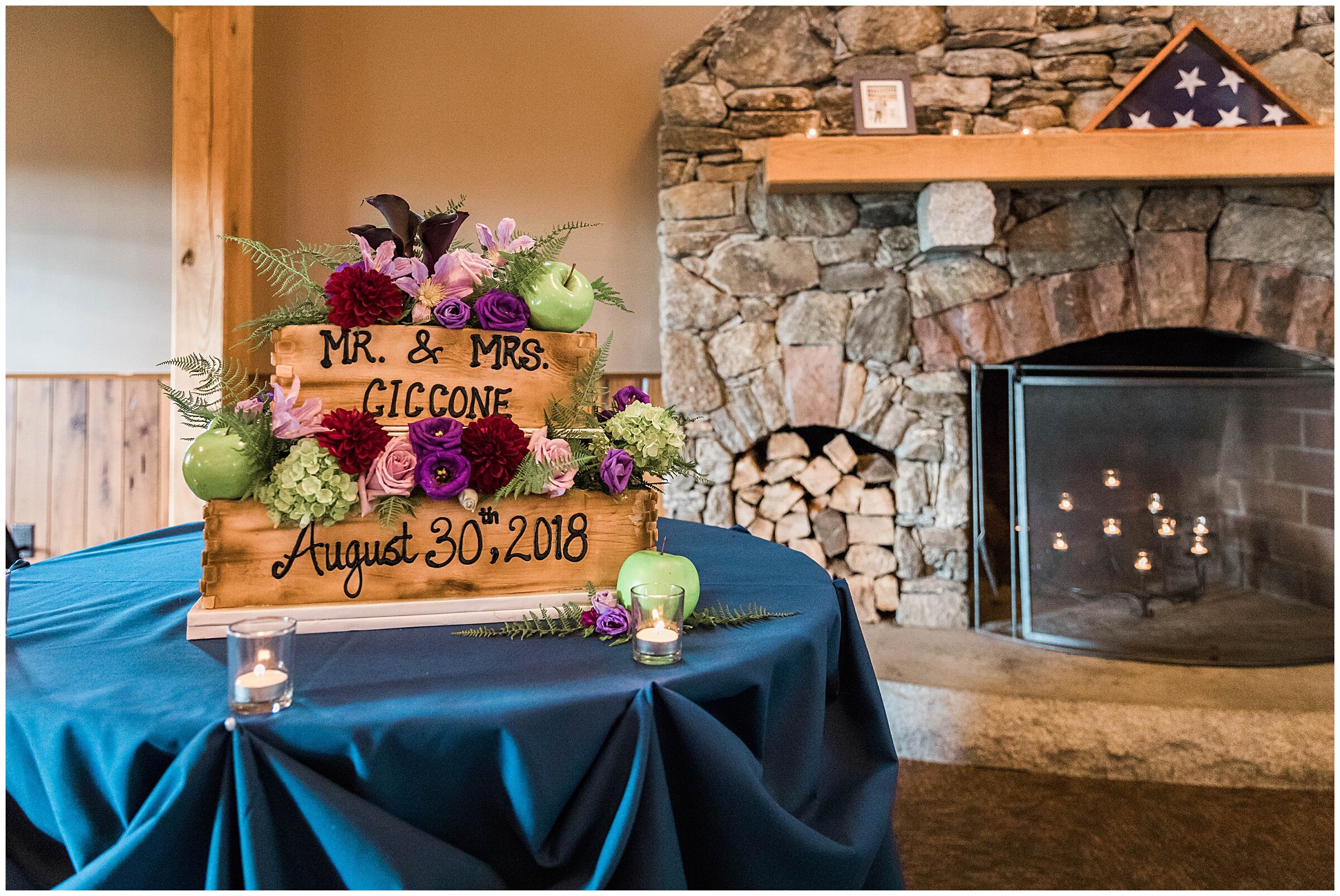 Wedding Cake at Reception