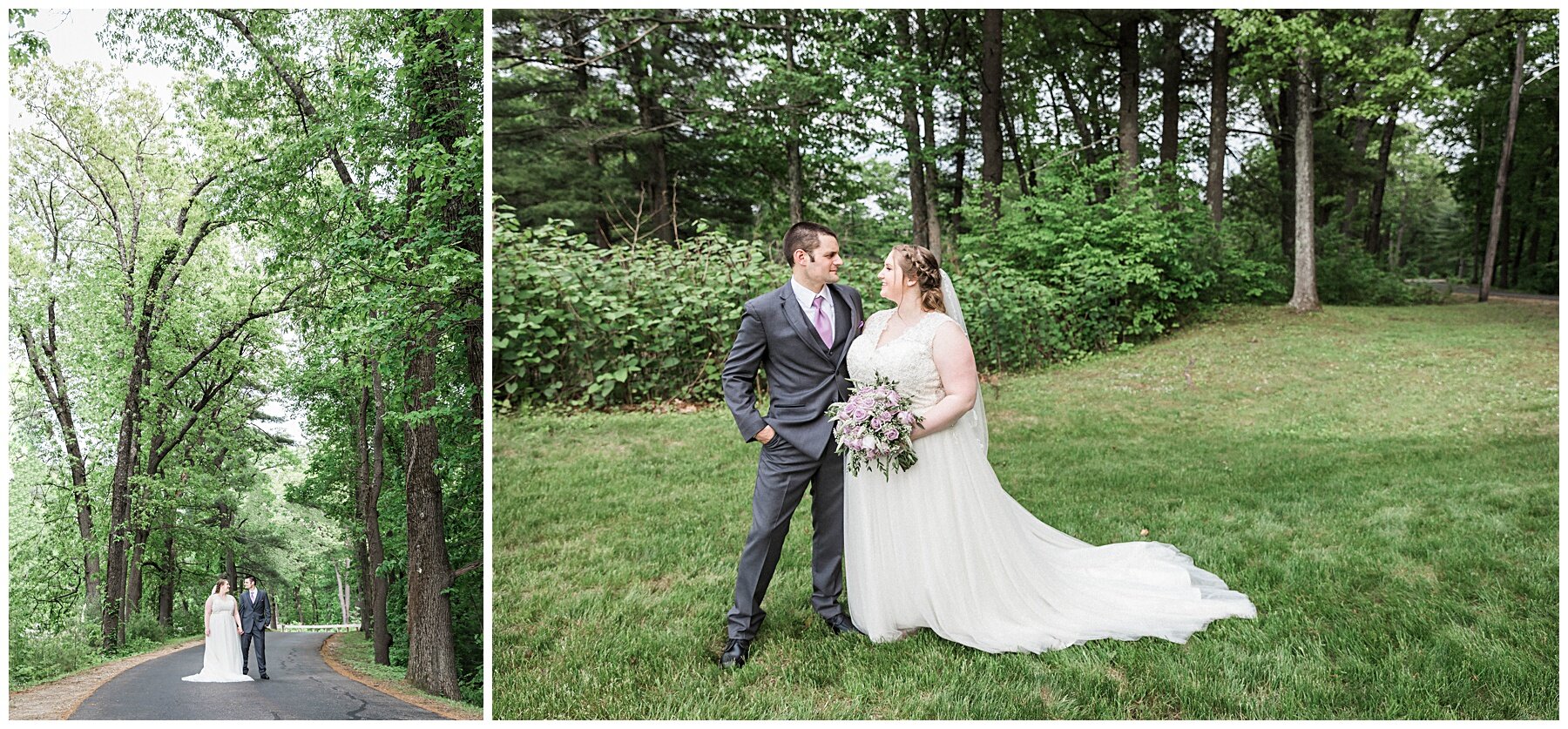 duo of bride and groom on wedding day