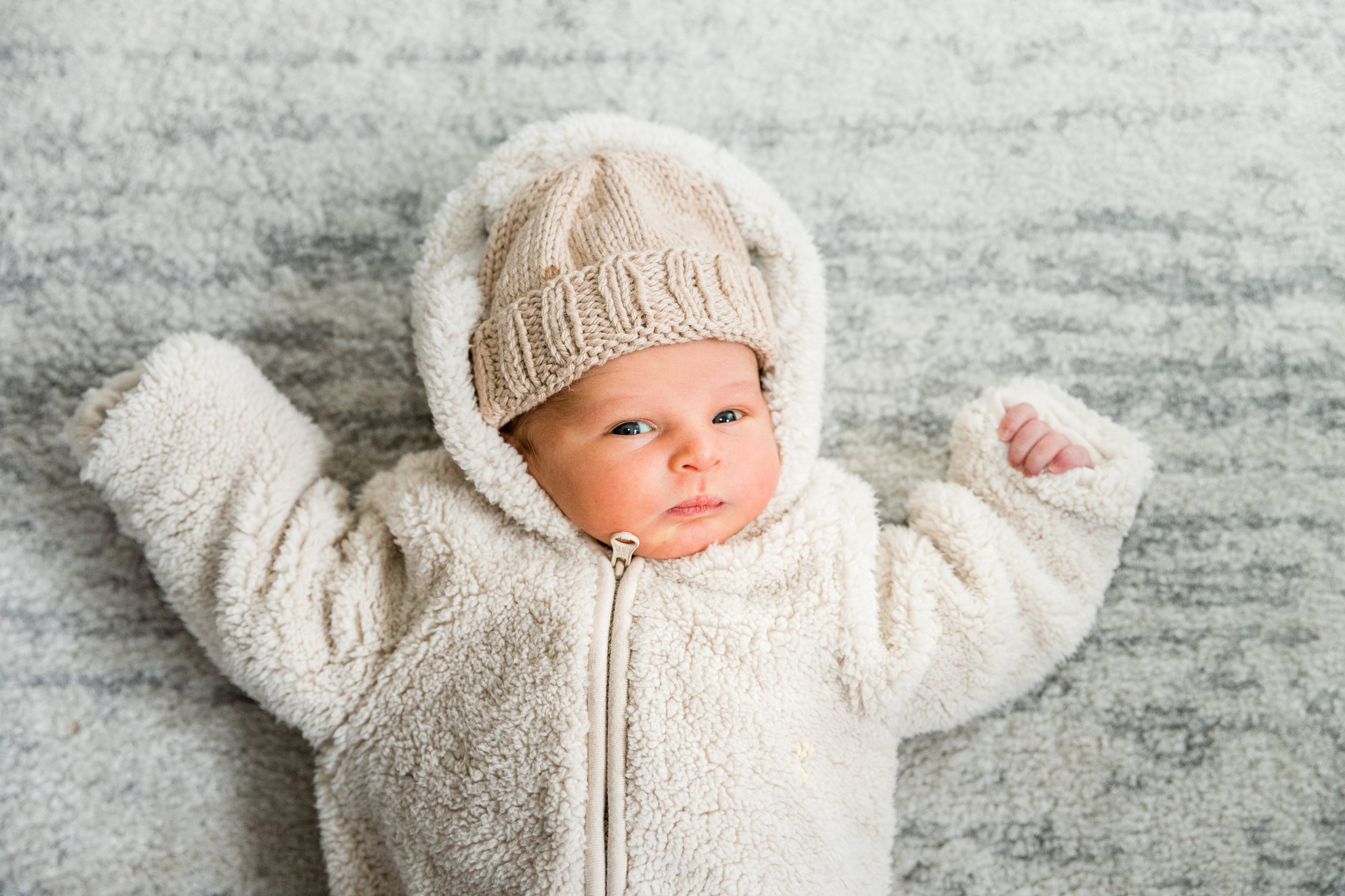 Newborn in snow suit