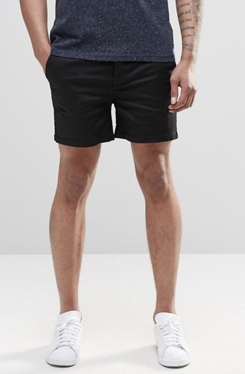 ASOS Chino Shorts In Skinny Fit Shorter Length