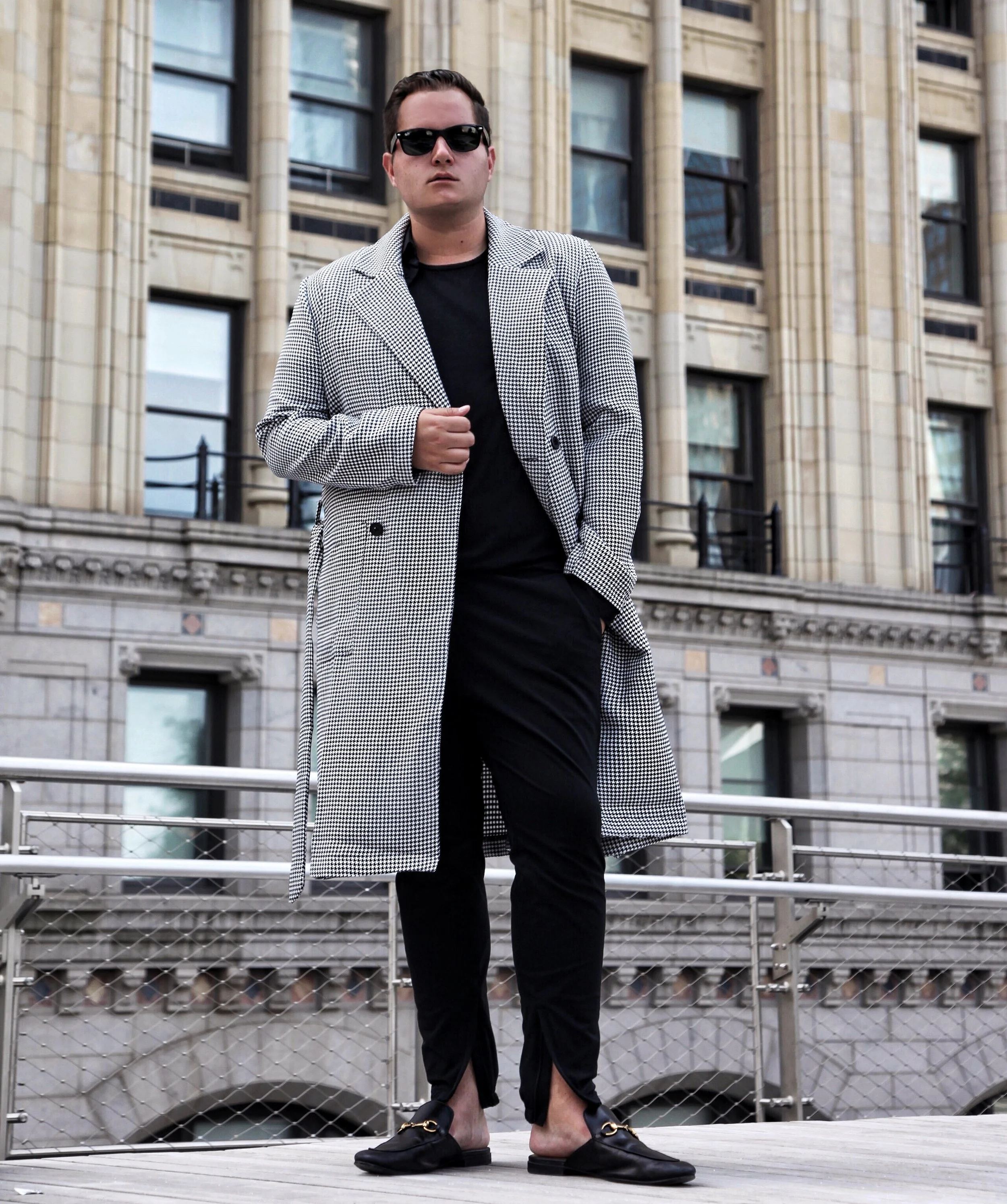 houndstooth top coat