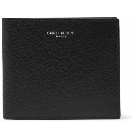 SAINT LAURENT Grained-Leather Billfold Wallet