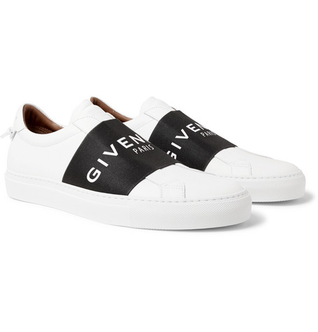 GIVENCHY Urban Street Leather Slip-On Sneakers