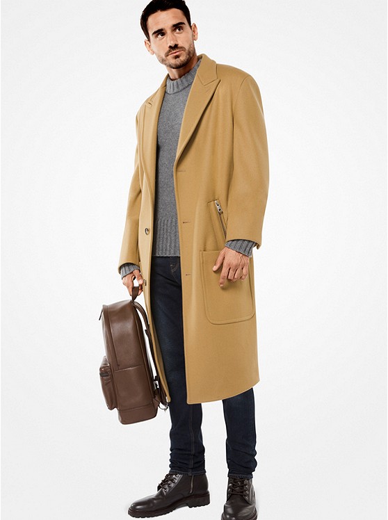 MICHAEL KORS MENS Wool-Melton Coat