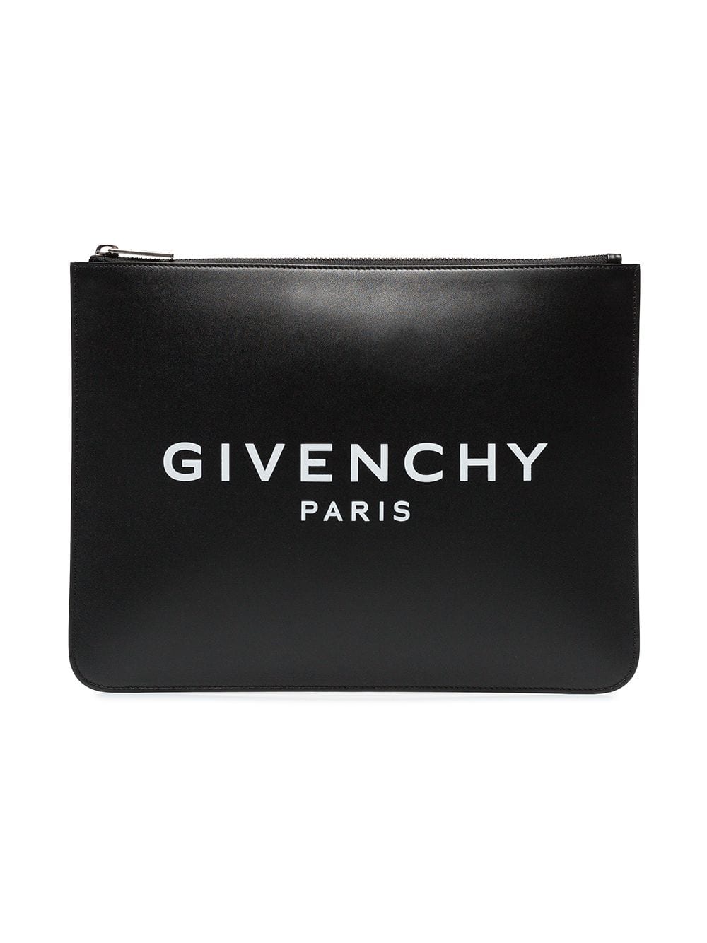 Givenchy Black Logo Leather Clutch