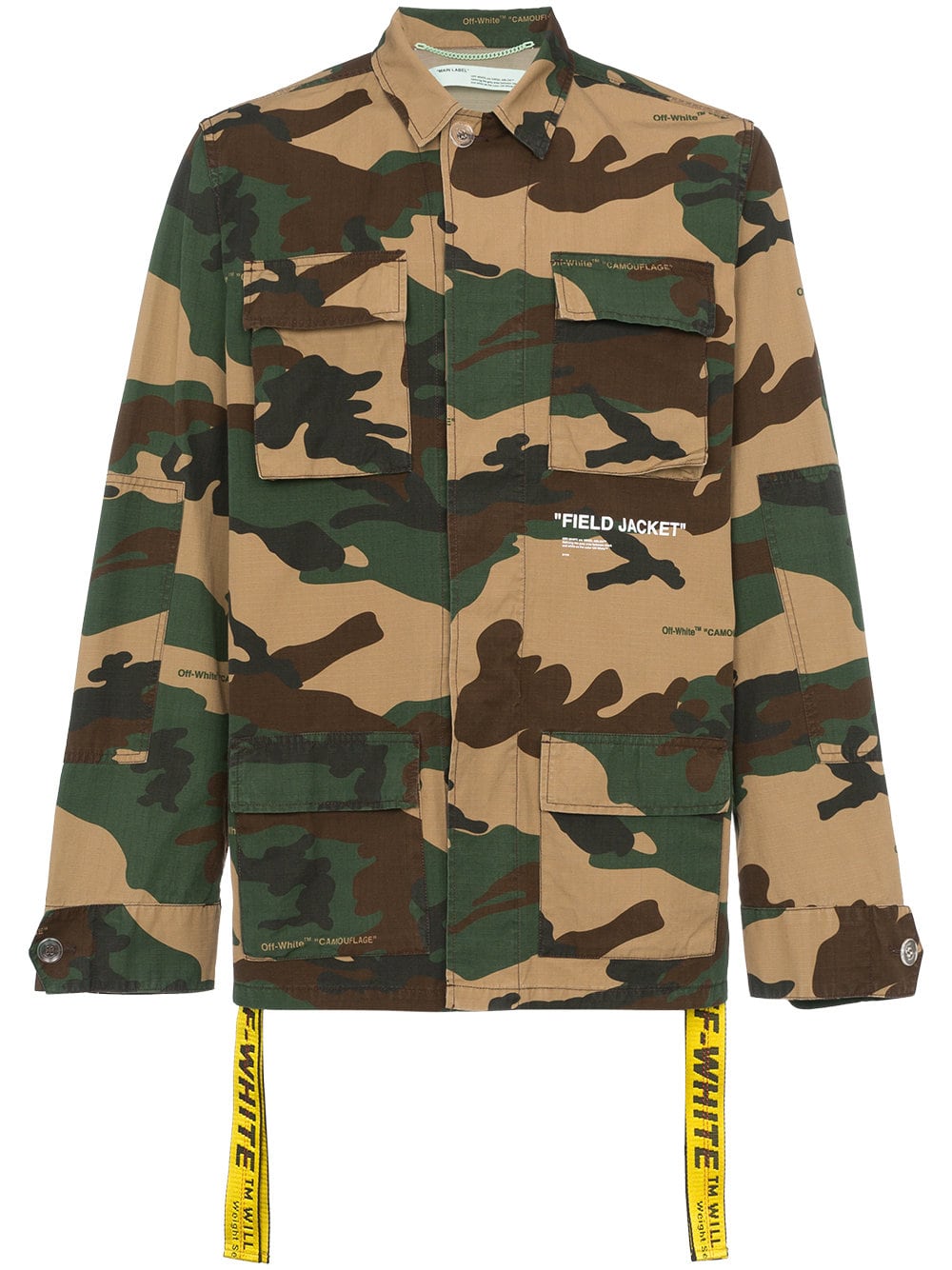 Off White Camp Cotton Field Jacket