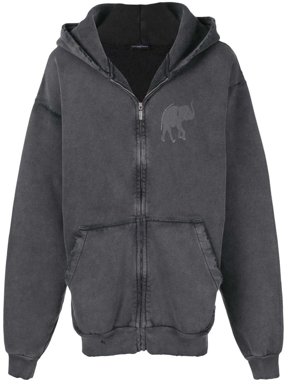 BALENCIAGA elephant zip-up hoodie