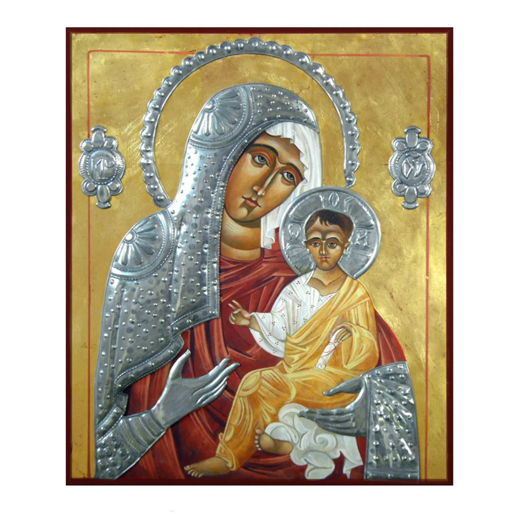 HODEGETRIA, Virgin Mary holding the Child Christ Jesus  - 9” x 12”