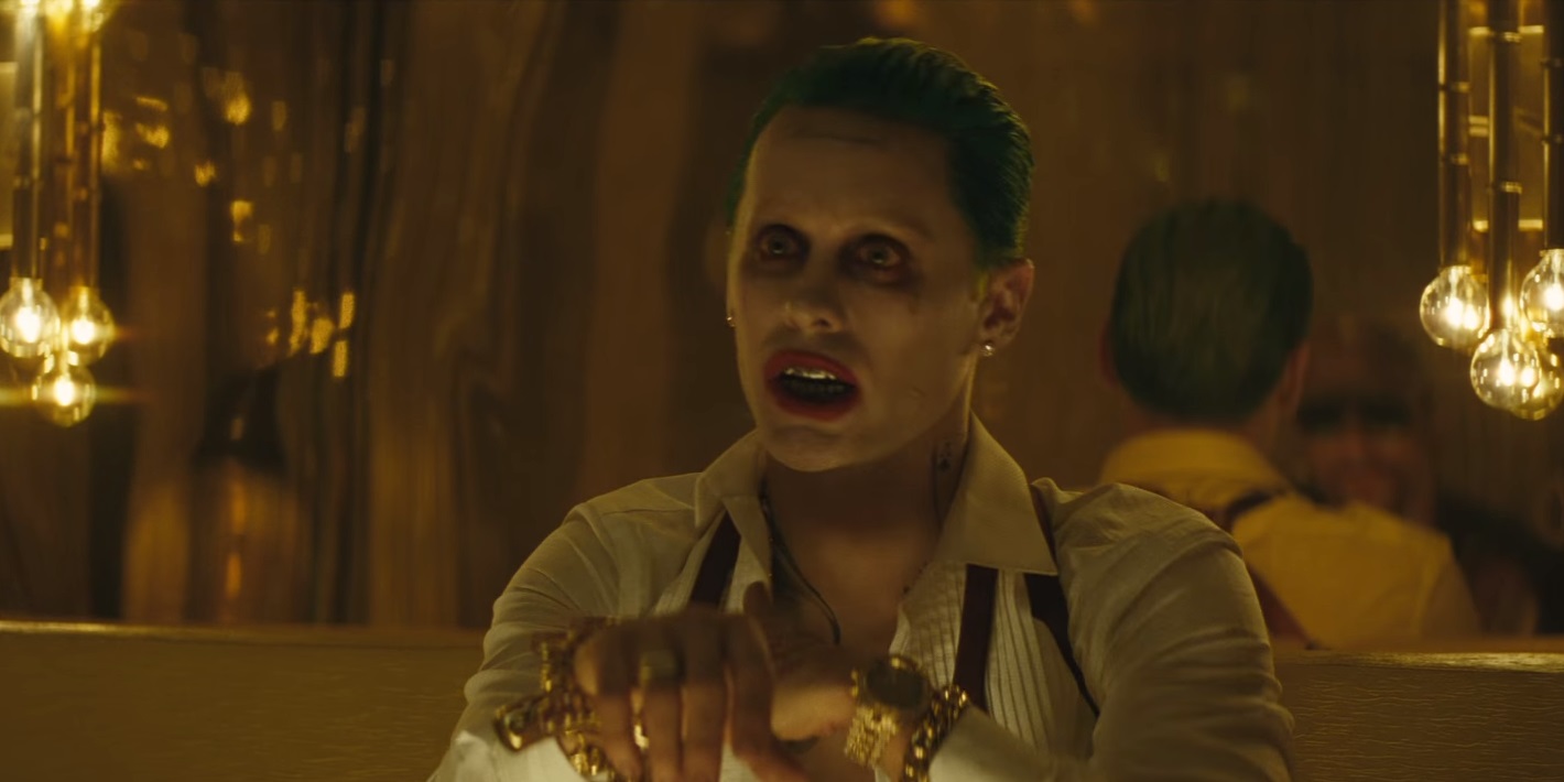 Jared Leto's Joker is The Clown Prince of Crime, emphasis on crime. His presence in the movie really is akin to a mob boss or "Don" and he wears it well, of course. 