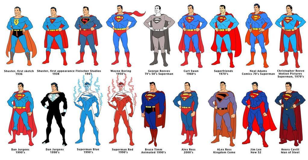 When a comic book superhero goes through this many incarnations over the years, how can you just settle on accepting only ONE of them? Why can't they ALL have a place? 