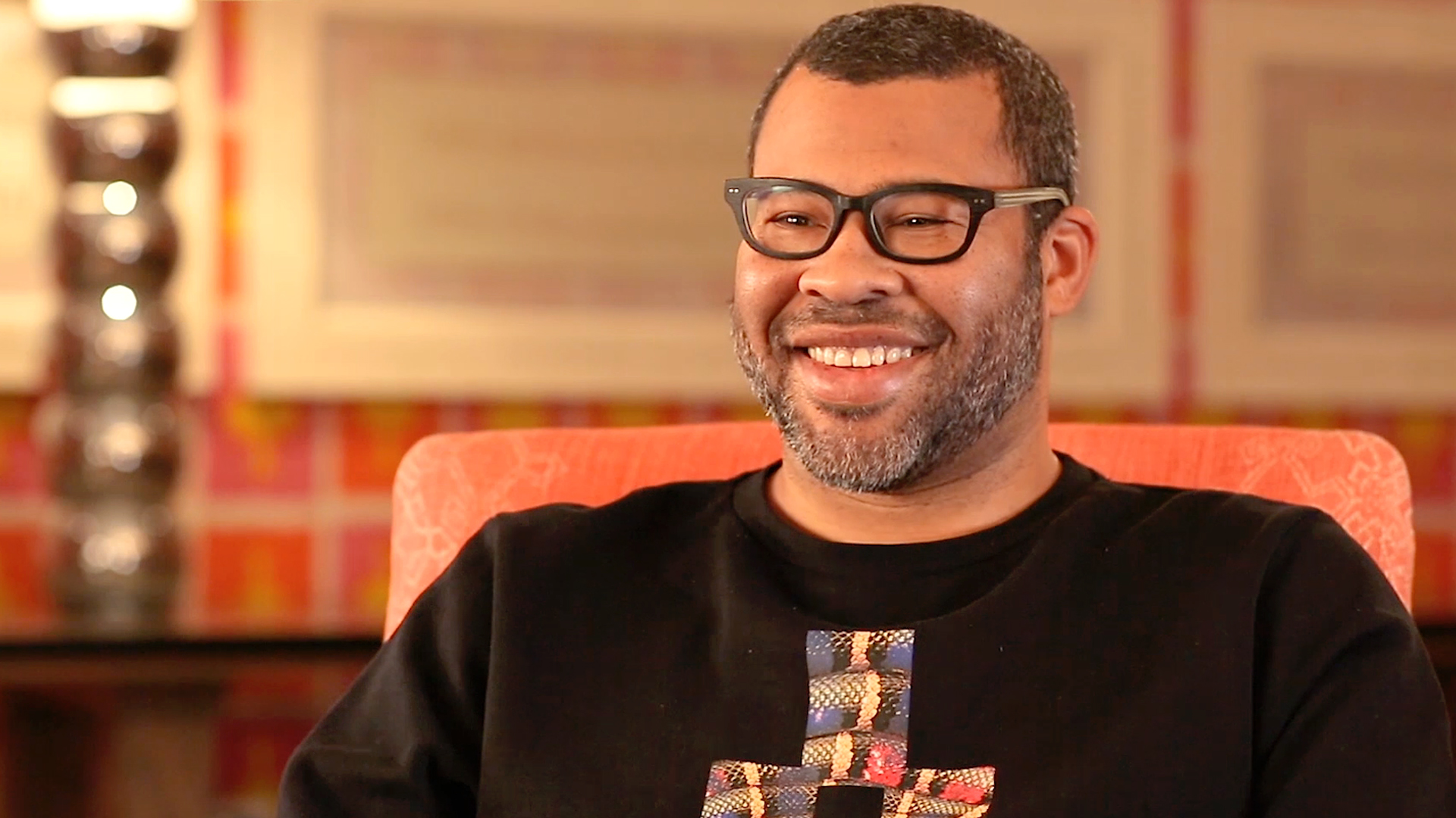 Jordan Peele, writer/director of Get Out. He previously partnered with Keegan-Michael Key on the acclaimed Comedy Central TV show Key and Peele. 
