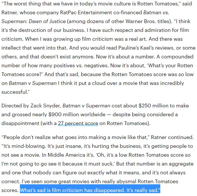 X-Men' Director Brett Ratner Is Right: Rotten Tomatoes Is Ruining Movies