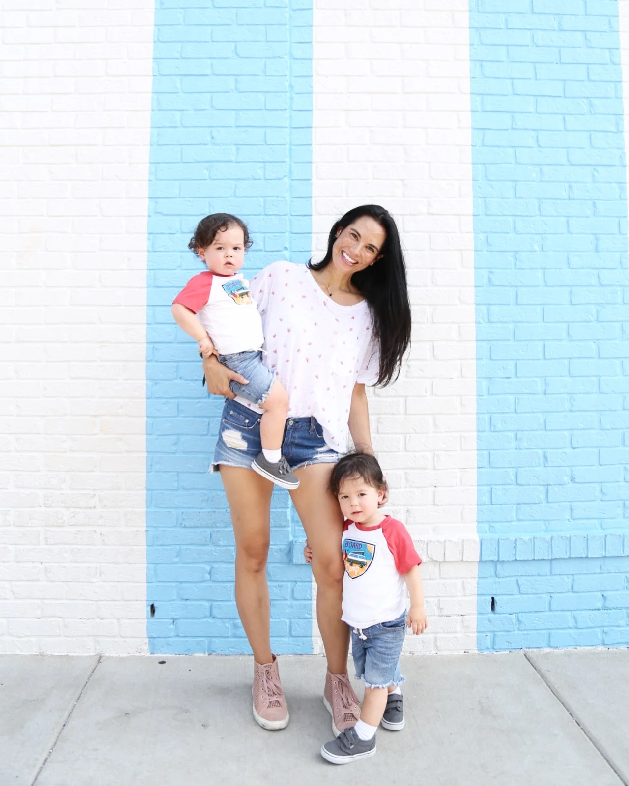 | watermelon tee | denim cutoffs | pink hightops | toddler vans | toddler denim | image by Sydney Clawson | 