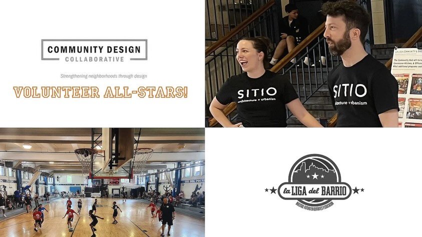 SITIO&rsquo;s Andrew Ferrarelli and Brooke Kervi were named Community Design Collaborative (CDC) Volunteer All-Stars in recognition of their outstanding work on the La Liga Del Barrio Building Project. Over the past year, Andrew and Brooke have partn