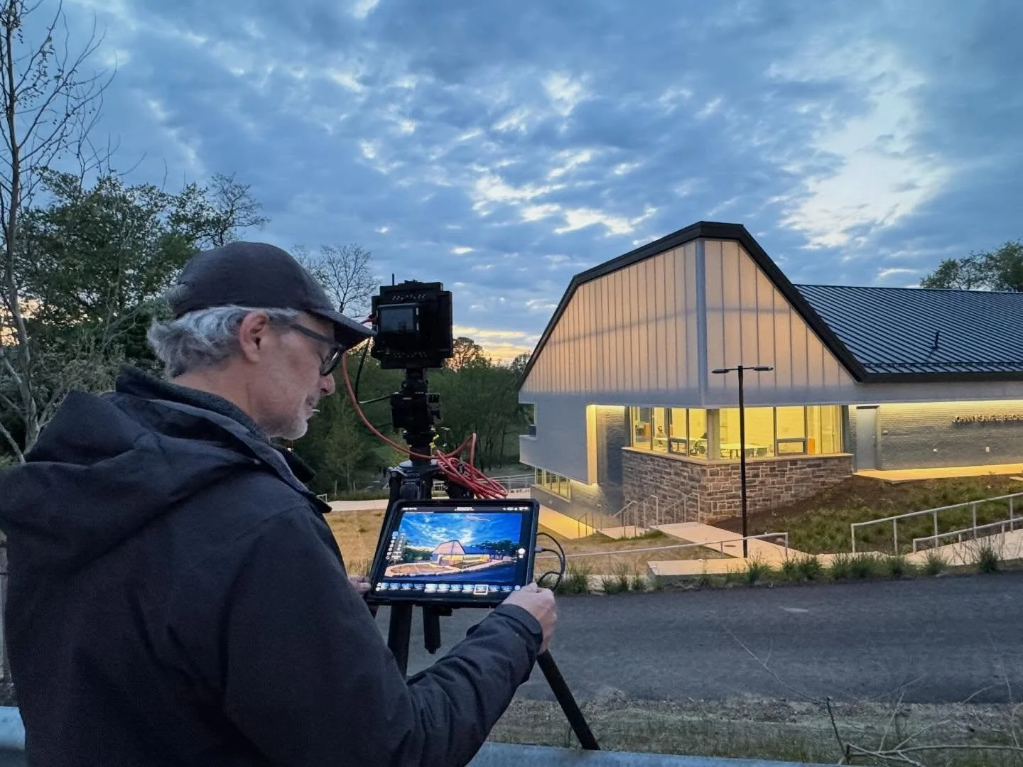 Patiently awaiting the golden hour for the perfect shot with @jeffreytotaro at the Johnny Sample Recreation Center, and breaking in the new basketball court in the process #trusttheprocess
