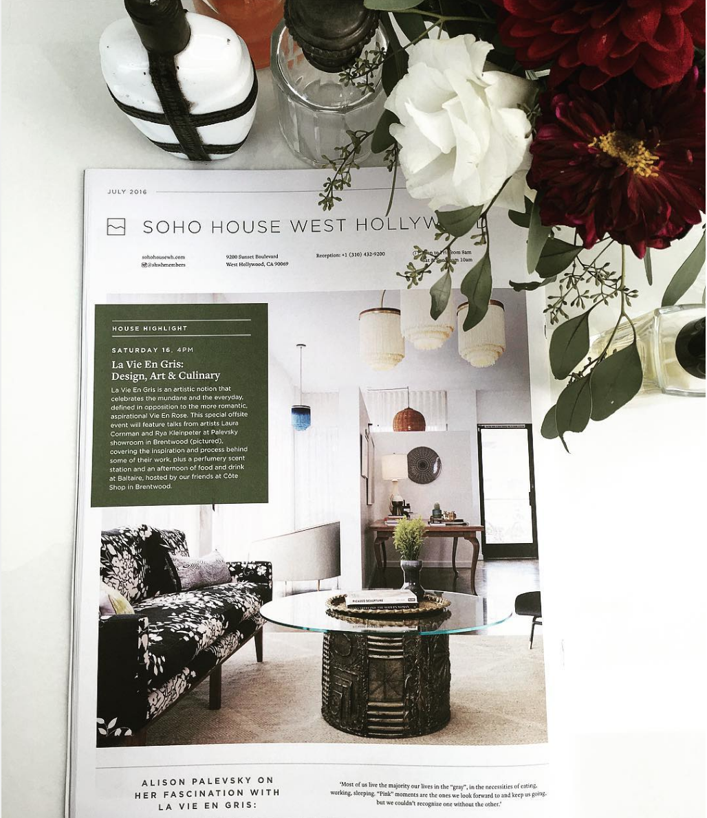 Soho House West Hollywood with Palevsky Design, Art and Culinary Event Brentwood, CA July 16, 2016