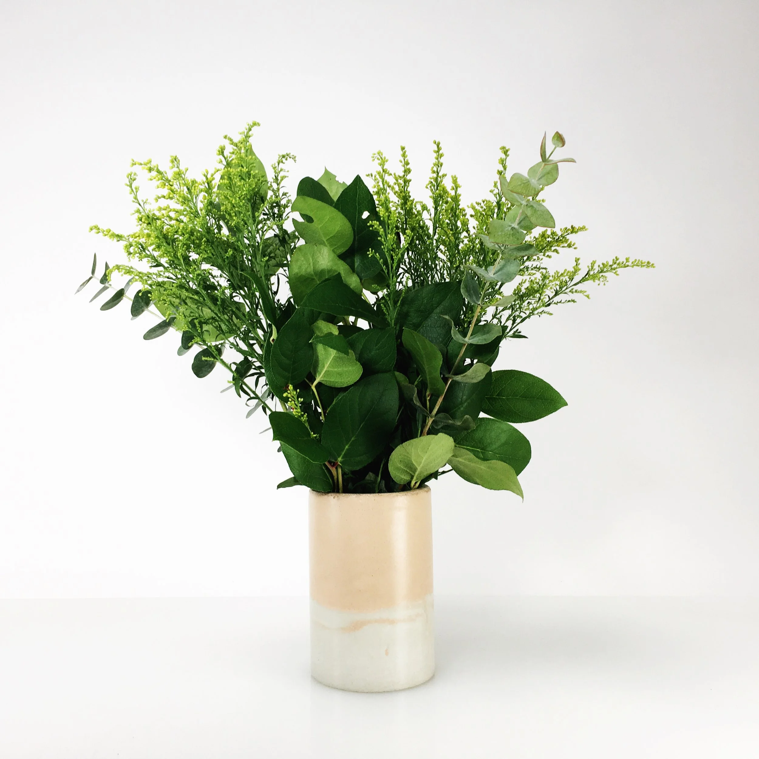 SETTLEWELL Concrete Vase / Blush Two Tone