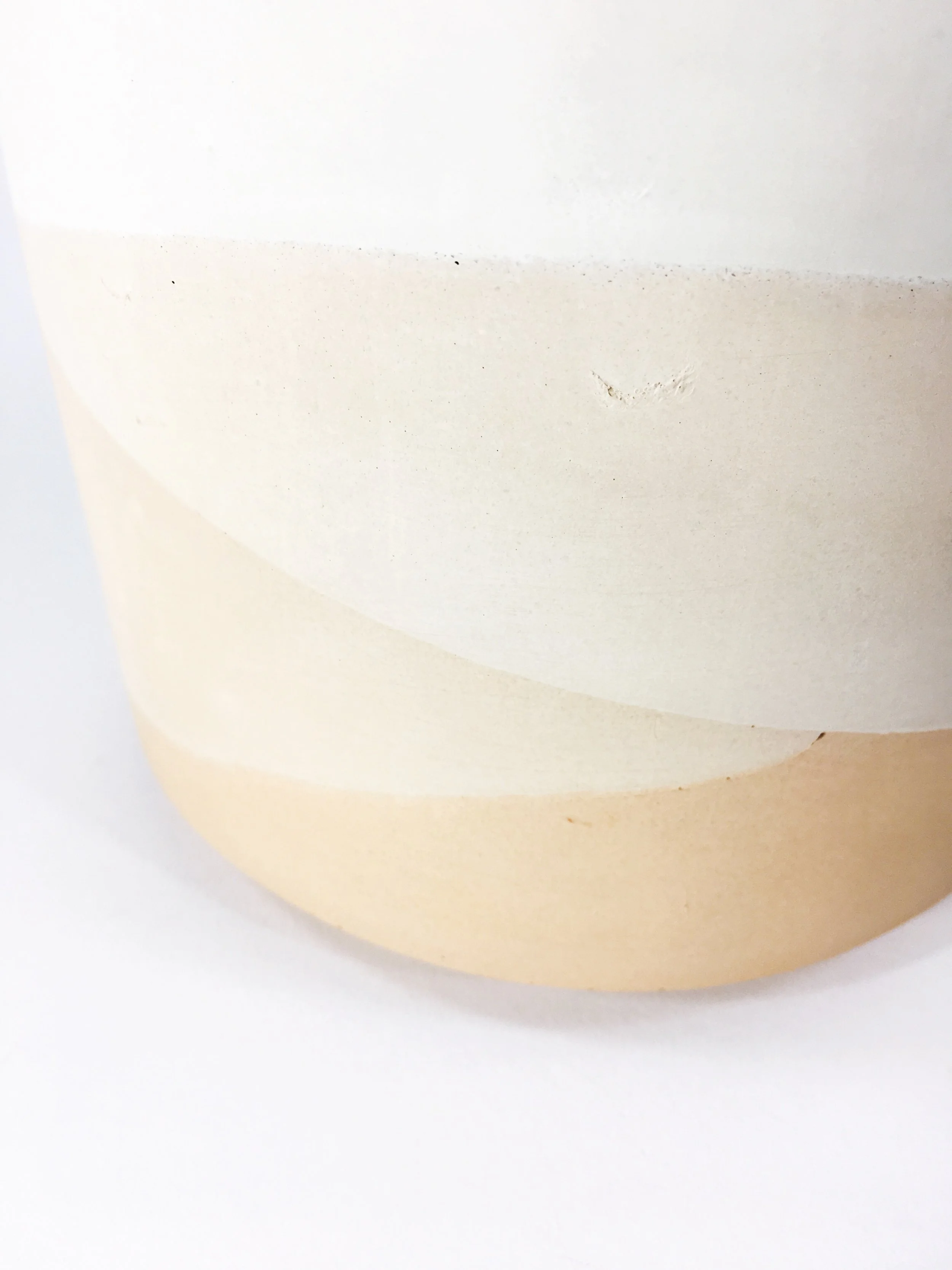 SETTLEWELL 6" Straight Sided Concrete Pot in Blush Multi Tone  